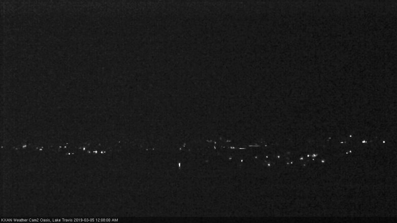 Lake Travis webcam, March 4, 2019 11:10 PM CT