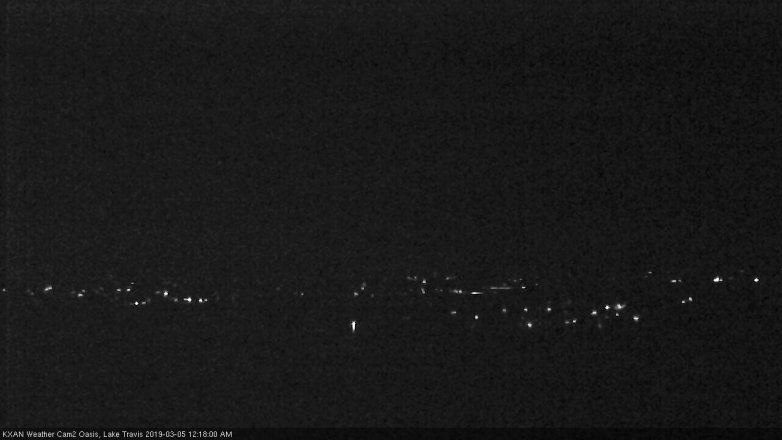 Lake Travis webcam, March 4, 2019 11:20 PM CT