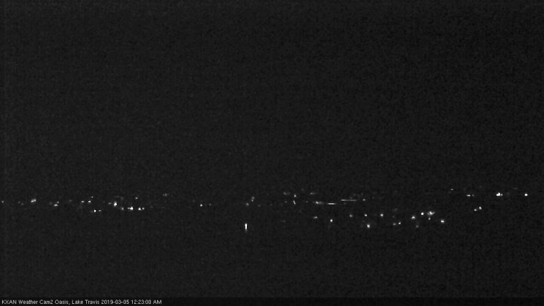 Lake Travis webcam, March 4, 2019 11:25 PM CT