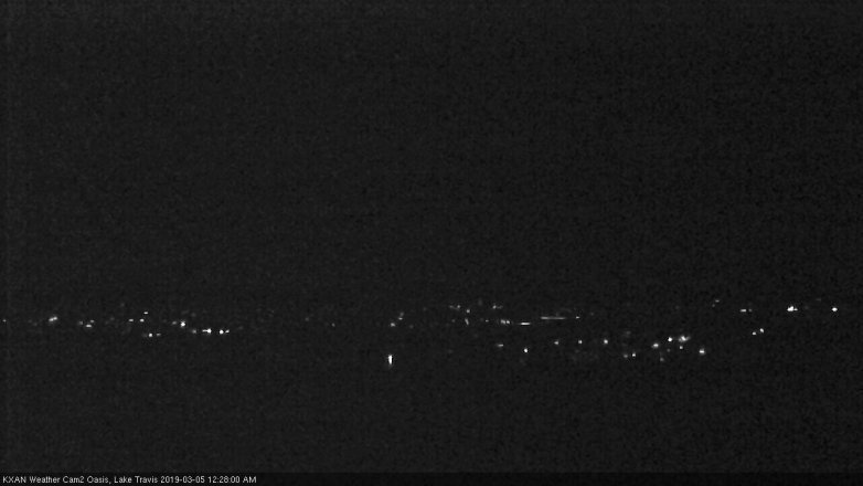 Lake Travis webcam, March 4, 2019 11:30 PM CT