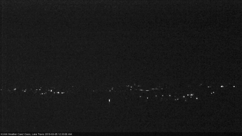 Lake Travis webcam, March 4, 2019 11:35 PM CT