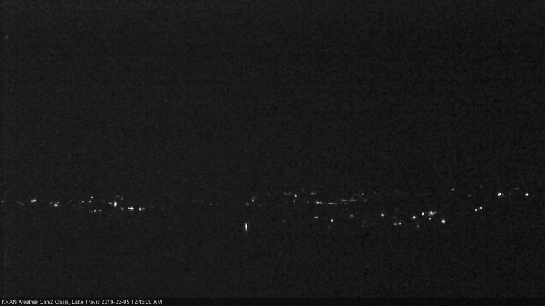 Lake Travis webcam, March 4, 2019 11:45 PM CT