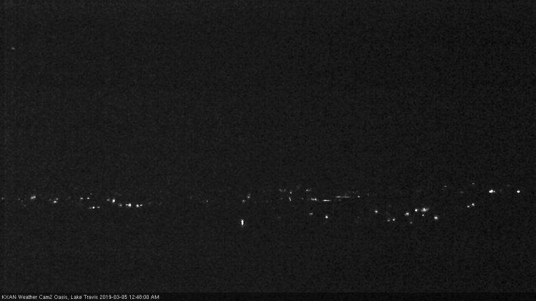 Lake Travis webcam, March 4, 2019 11:50 PM CT