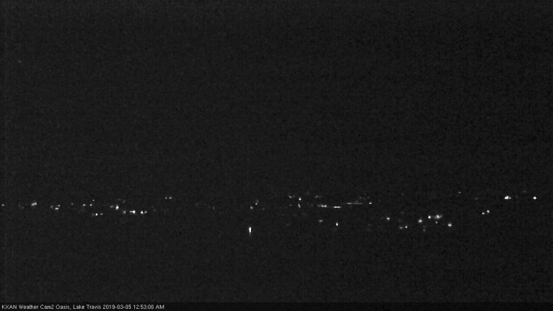 Lake Travis webcam, March 4, 2019 11:55 PM CT