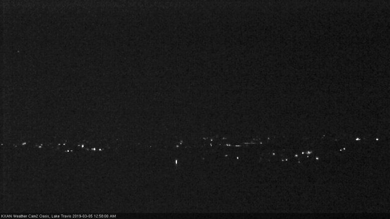 Lake Travis webcam, March 4, 2019 12:00 AM CT