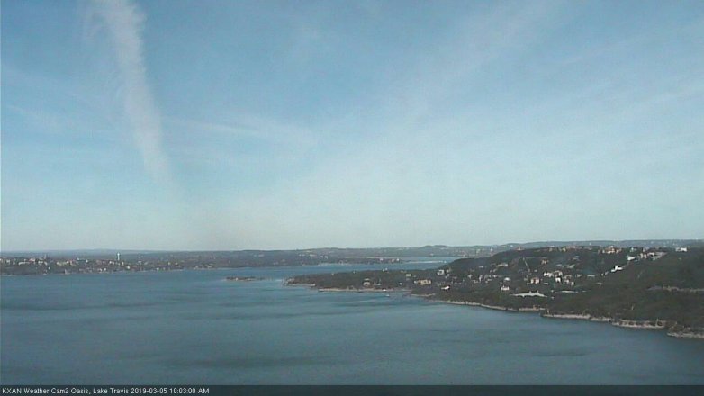Lake Travis webcam, March 5, 2019 9:05 AM CT
