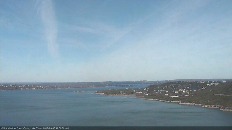 Lake Travis webcam, March 5, 2019 9:10 AM CT