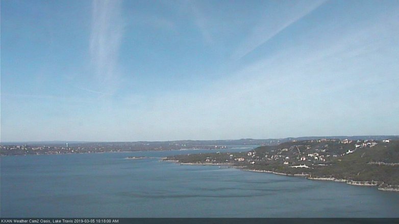 Lake Travis webcam, March 5, 2019 9:20 AM CT