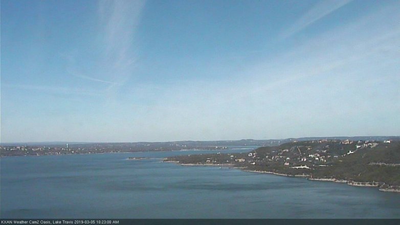 Lake Travis webcam, March 5, 2019 9:25 AM CT