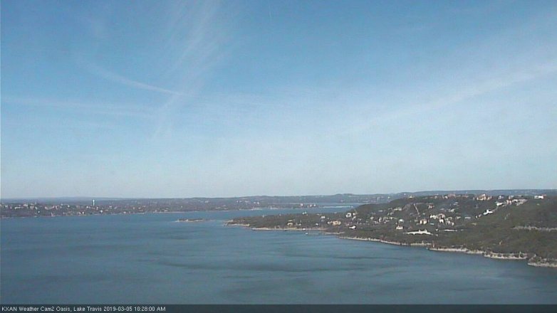 Lake Travis webcam, March 5, 2019 9:30 AM CT