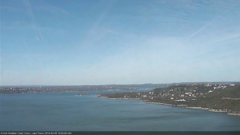 Lake Travis webcam, March 5, 2019 9:45 AM CT