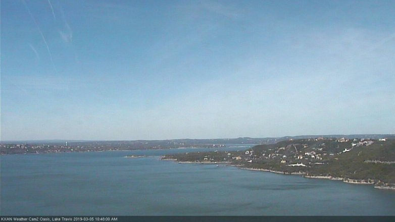 Lake Travis webcam, March 5, 2019 9:50 AM CT