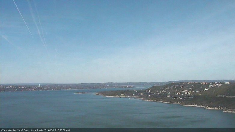 Lake Travis webcam, March 5, 2019 10:00 AM CT