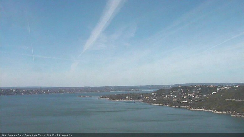 Lake Travis webcam, March 5, 2019 10:45 AM CT