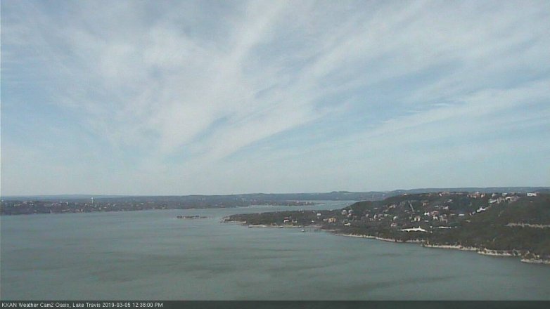 Lake Travis webcam, March 5, 2019 11:40 AM CT