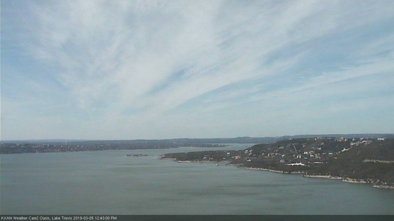Lake Travis webcam, March 5, 2019 11:45 AM CT