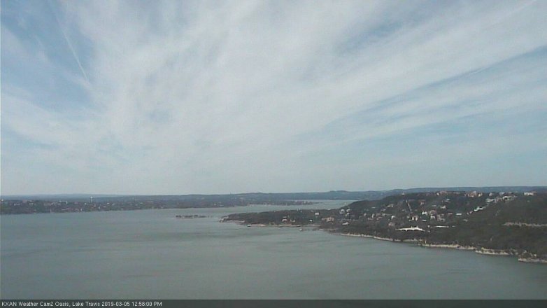 Lake Travis webcam, March 5, 2019 12:00 PM CT