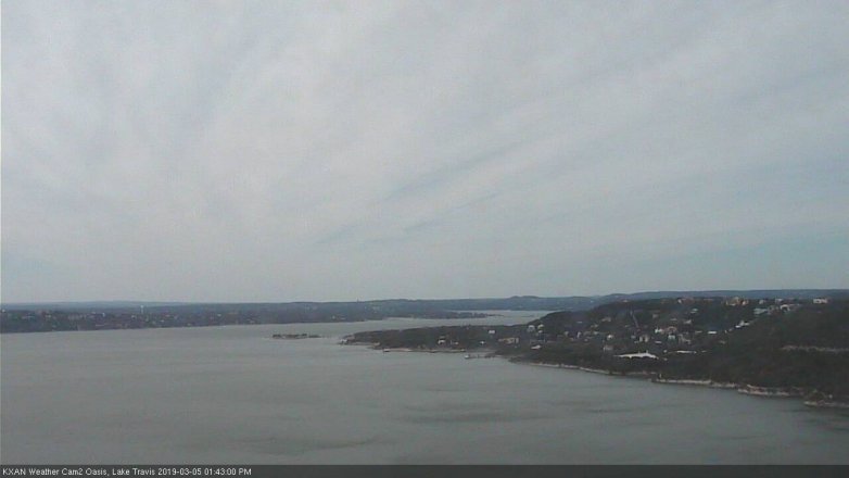 Lake Travis webcam, March 5, 2019 12:45 PM CT