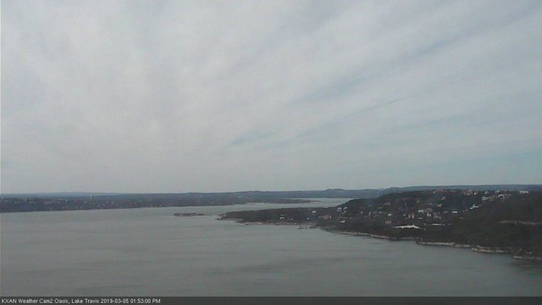 Lake Travis webcam, March 5, 2019 12:55 PM CT