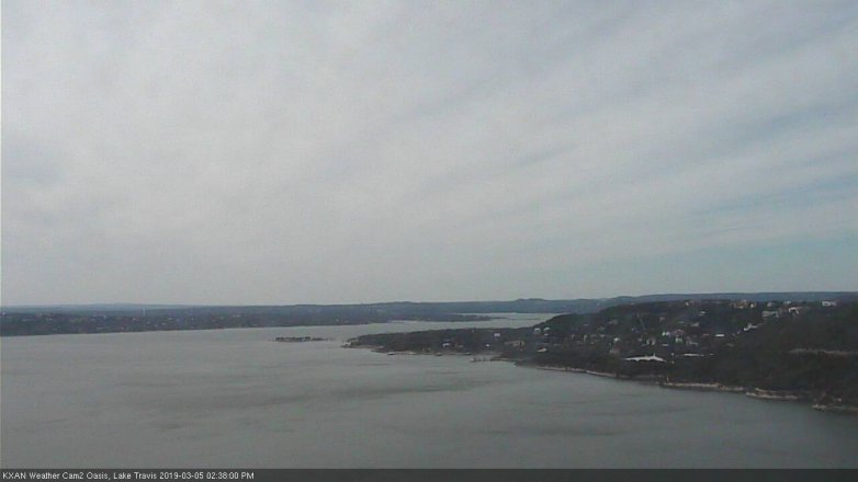 Lake Travis webcam, March 5, 2019 1:40 PM CT