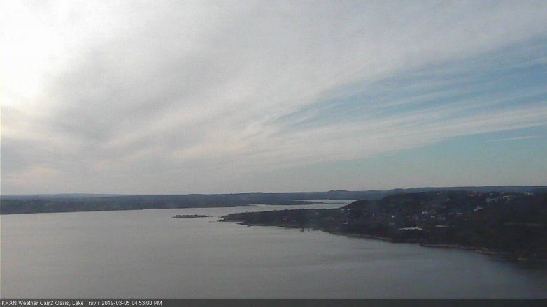 Lake Travis webcam, March 5, 2019 3:55 PM CT