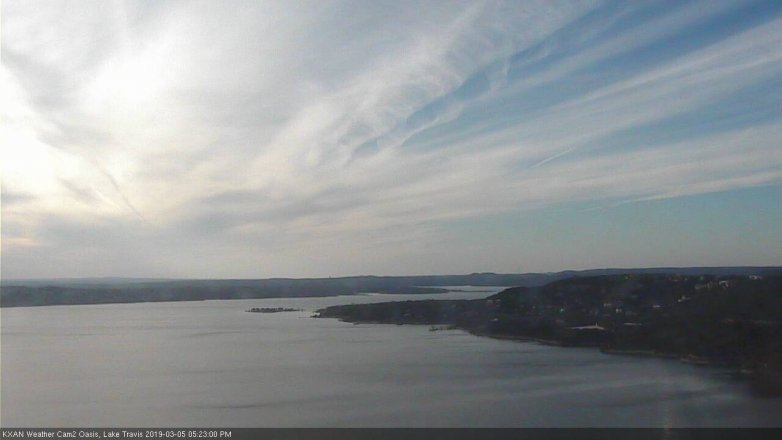 Lake Travis webcam, March 5, 2019 4:25 PM CT
