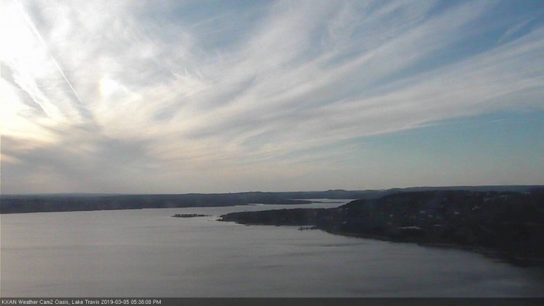 Lake Travis webcam, March 5, 2019 4:40 PM CT