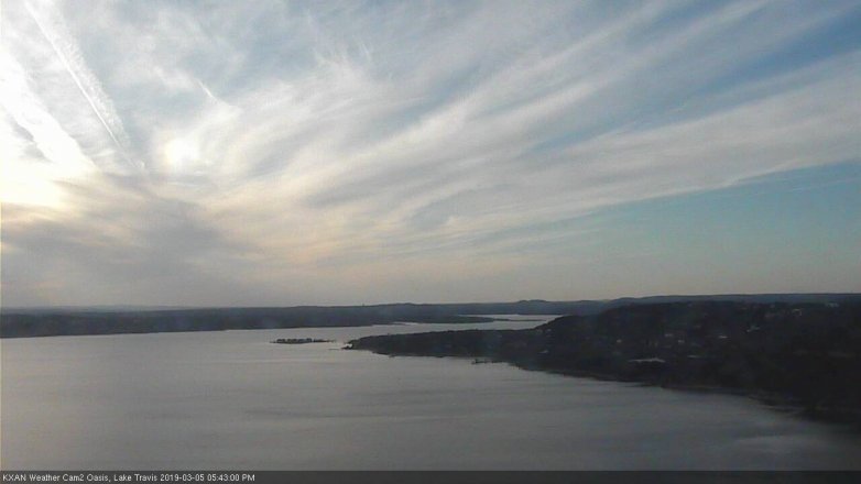 Lake Travis webcam, March 5, 2019 4:45 PM CT