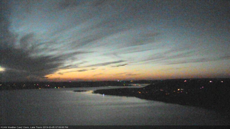 Lake Travis webcam, March 5, 2019 6:10 PM CT