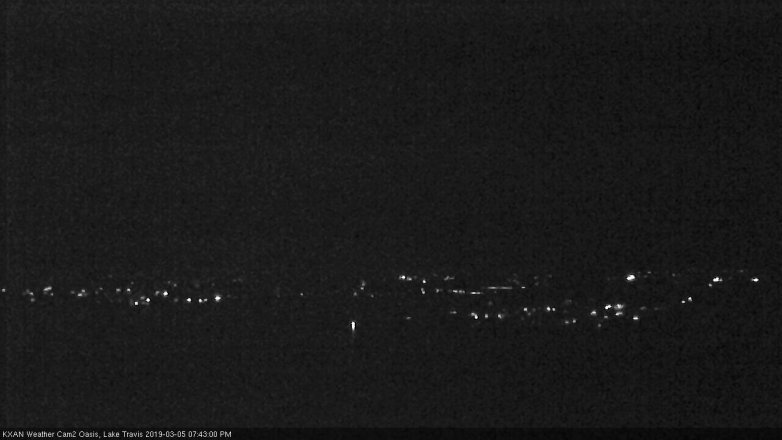 Lake Travis webcam, March 5, 2019 6:45 PM CT