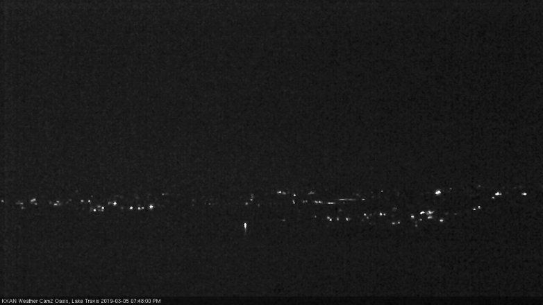Lake Travis webcam, March 5, 2019 6:50 PM CT
