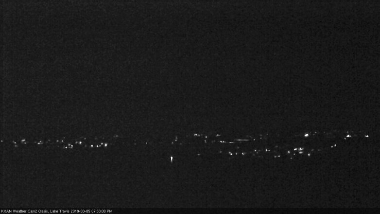 Lake Travis webcam, March 5, 2019 6:55 PM CT