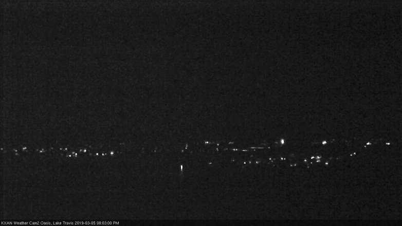 Lake Travis webcam, March 5, 2019 7:05 PM CT