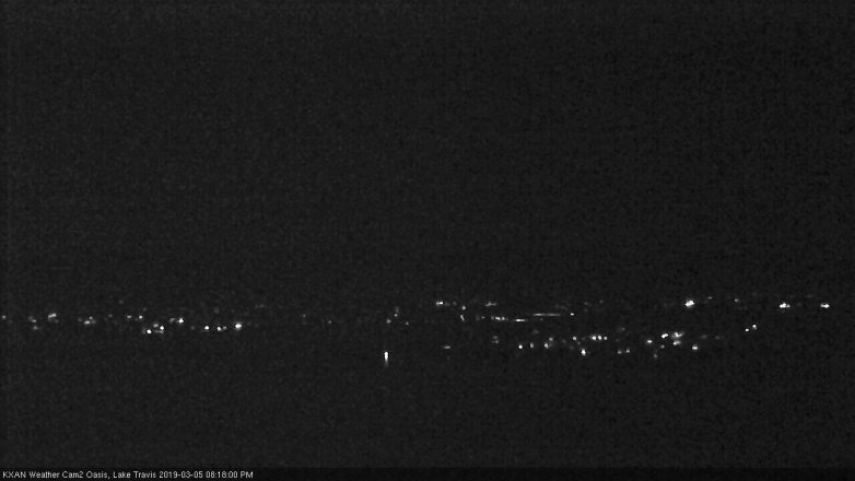 Lake Travis webcam, March 5, 2019 7:20 PM CT