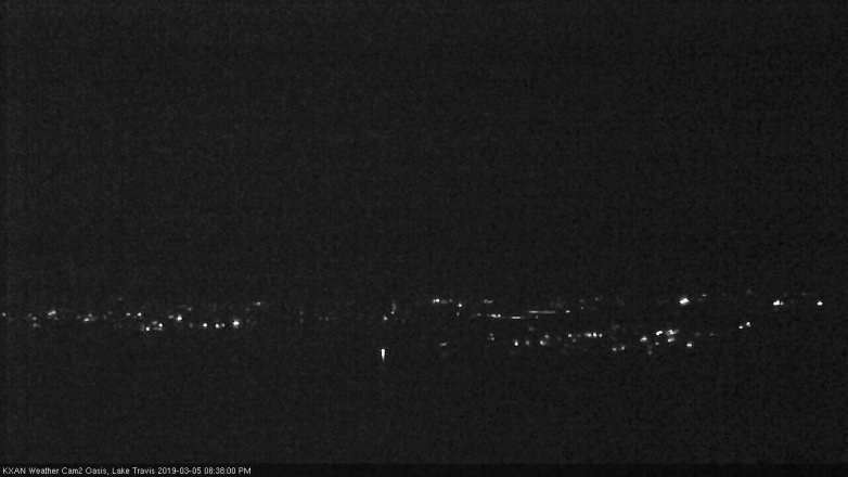 Lake Travis webcam, March 5, 2019 7:40 PM CT