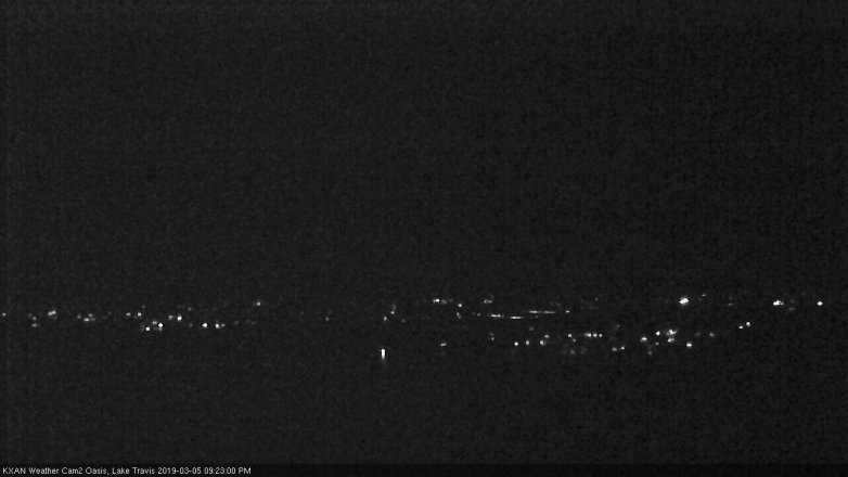Lake Travis webcam, March 5, 2019 8:25 PM CT