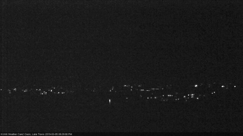 Lake Travis webcam, March 5, 2019 8:30 PM CT
