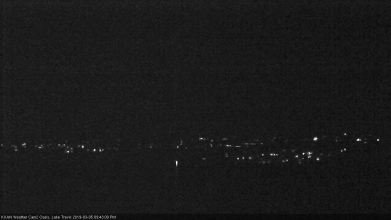 Lake Travis webcam, March 5, 2019 8:45 PM CT