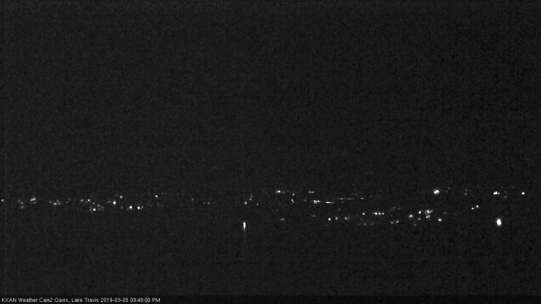 Lake Travis webcam, March 5, 2019 8:50 PM CT