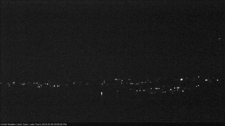 Lake Travis webcam, March 5, 2019 9:00 PM CT