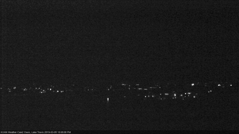 Lake Travis webcam, March 5, 2019 9:10 PM CT