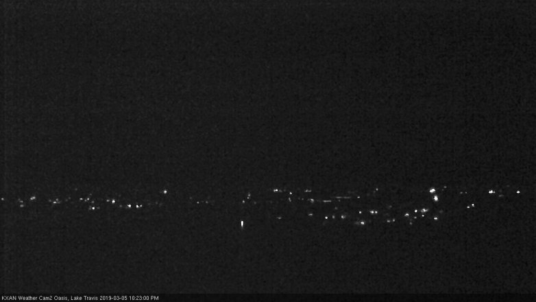 Lake Travis webcam, March 5, 2019 9:25 PM CT