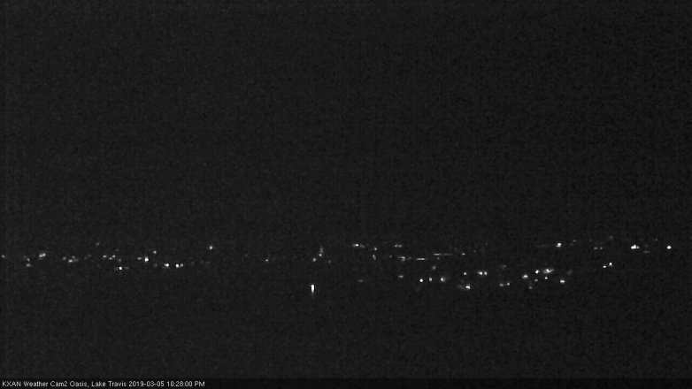 Lake Travis webcam, March 5, 2019 9:30 PM CT