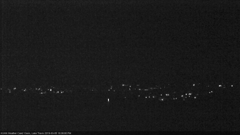 Lake Travis webcam, March 5, 2019 9:40 PM CT