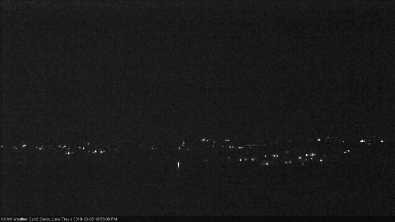 Lake Travis webcam, March 5, 2019 9:55 PM CT