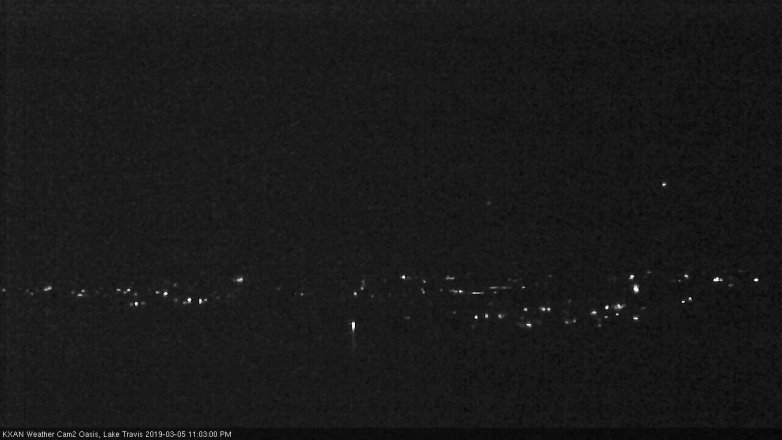 Lake Travis webcam, March 5, 2019 10:05 PM CT
