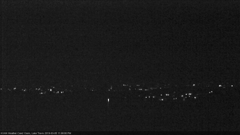 Lake Travis webcam, March 5, 2019 10:10 PM CT