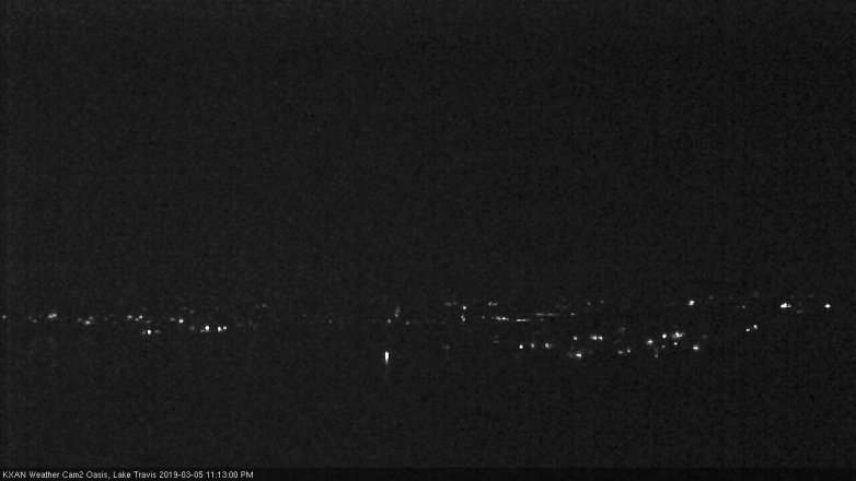 Lake Travis webcam, March 5, 2019 10:15 PM CT