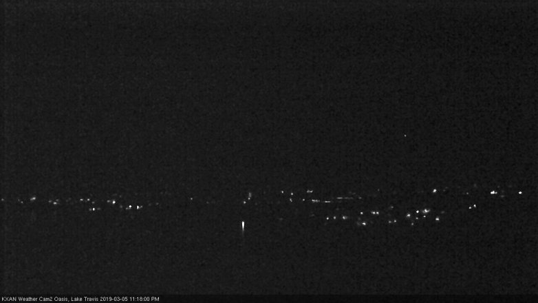 Lake Travis webcam, March 5, 2019 10:20 PM CT