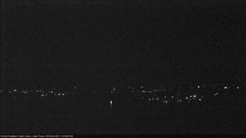 Lake Travis webcam, March 5, 2019 10:25 PM CT